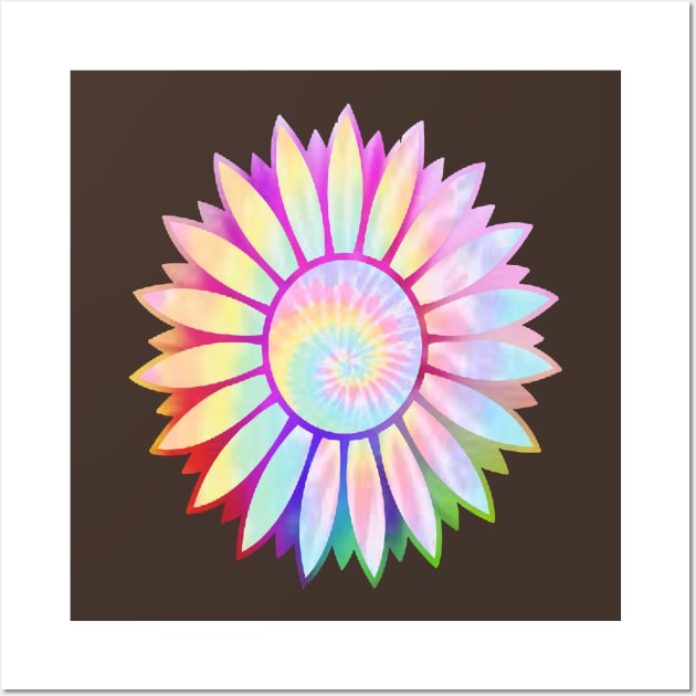 Tie Dye Sunflower Wall Art by magicmirror